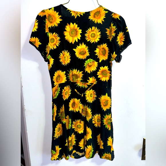Motel Rocks Sunflower Print Mini Dress - Picture 2 of 3